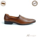 Karnaphuli Leather Premium Casual Shoe (Brown) For Men - KN-CS442 - Image 2