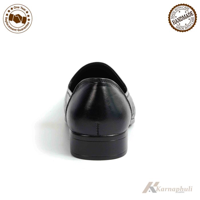 Karnaphuli Leather Premium Casual Shoe (Black) For Men - KN-CS441 - Image 4