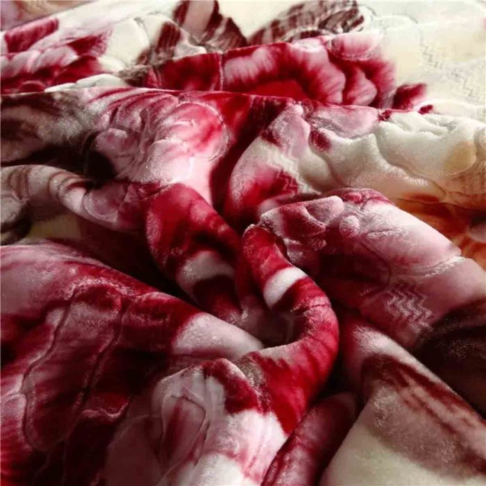 36*72 Inch Blossom Thickened Warm European Blanket Moisture Absorbing Breathable Suitable for King Luxury Blanket For Winter - Image 5