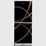 KONKA Refrigerator-KRT-200GB Black Strip-2-Door, Upper Freezer (200 Ltr)