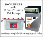 Karnaphuli Digital UPS/IPS 800 VA (640 Watt – 12 Volt) (D One 165Ah Full Package)