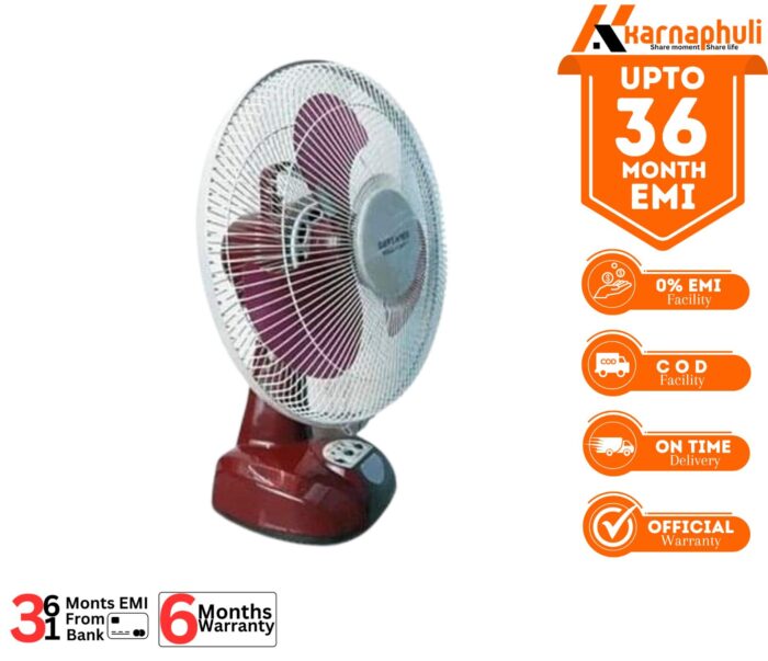 Defender KN-2912 Rechargeable Multi-Function Table Fan 12 inch - Image 2