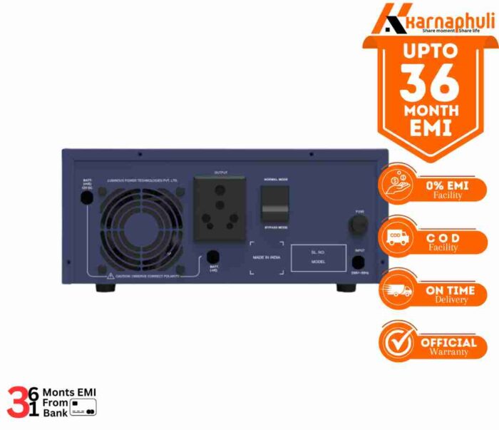 Luminous Optimus 1250 Pure Sine Wave IPS & UPS 12V Inverter - Image 2